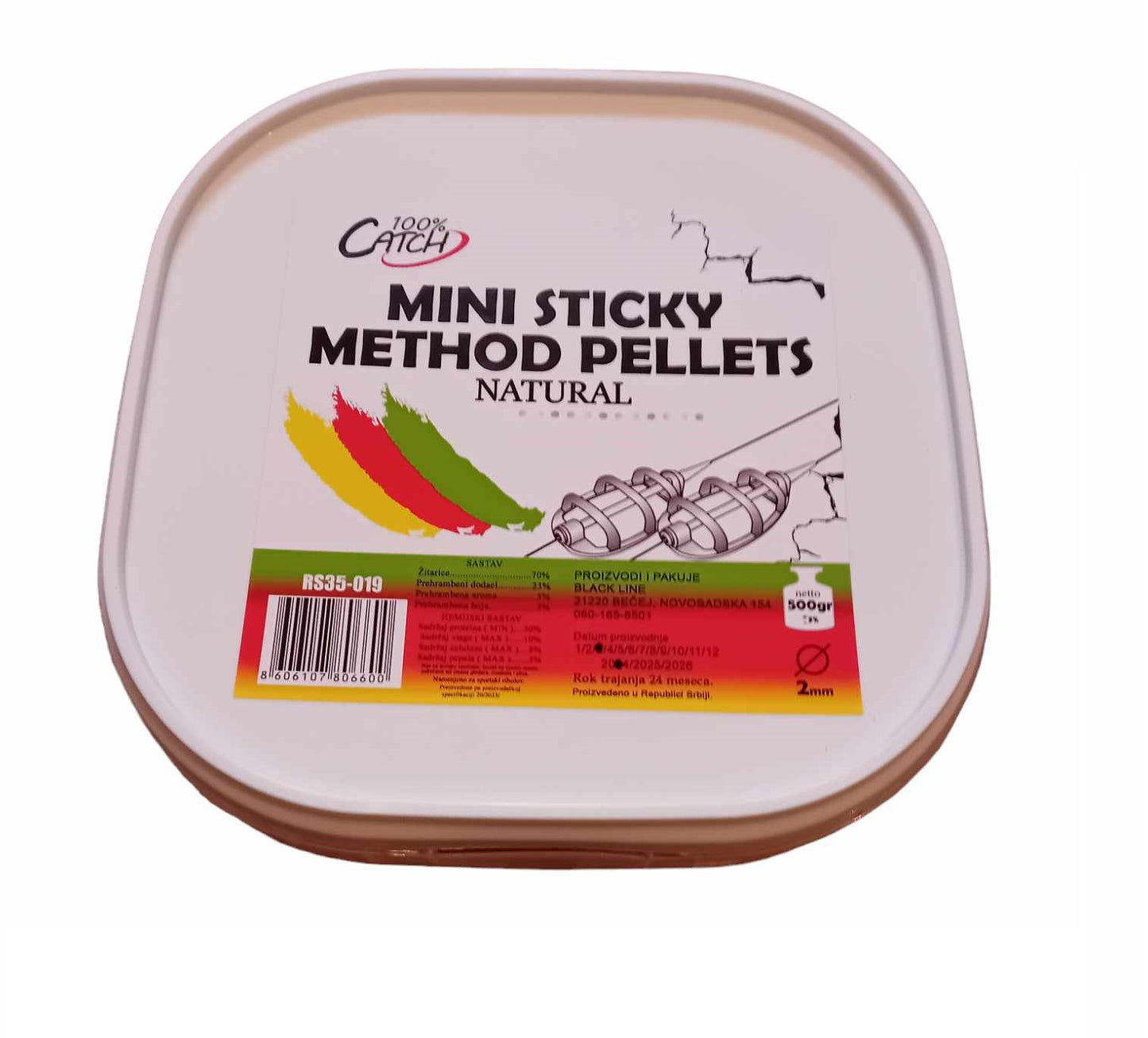 Mini Sticky Method Pellets -Natural