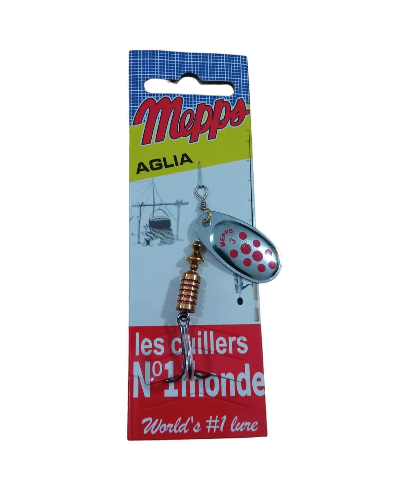 Mepps bubamara silver so crni tocki