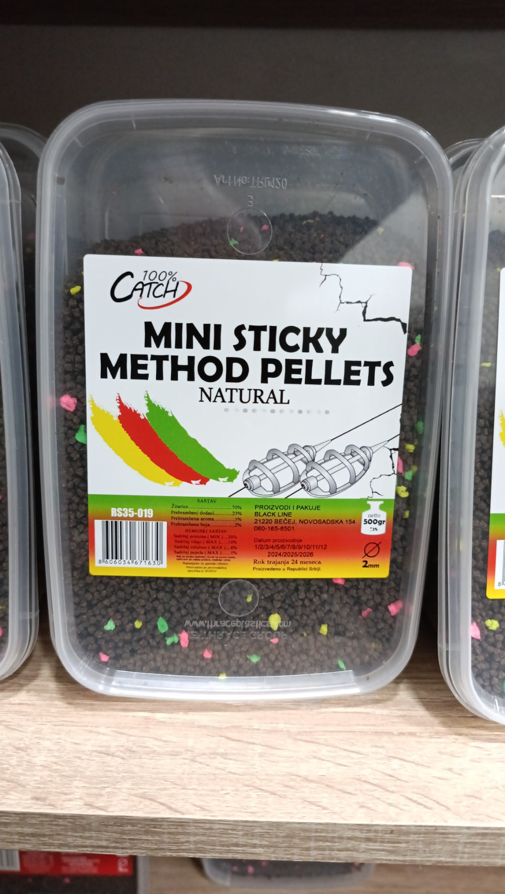 Mini Sticky Method Pellets - prirodna aroma